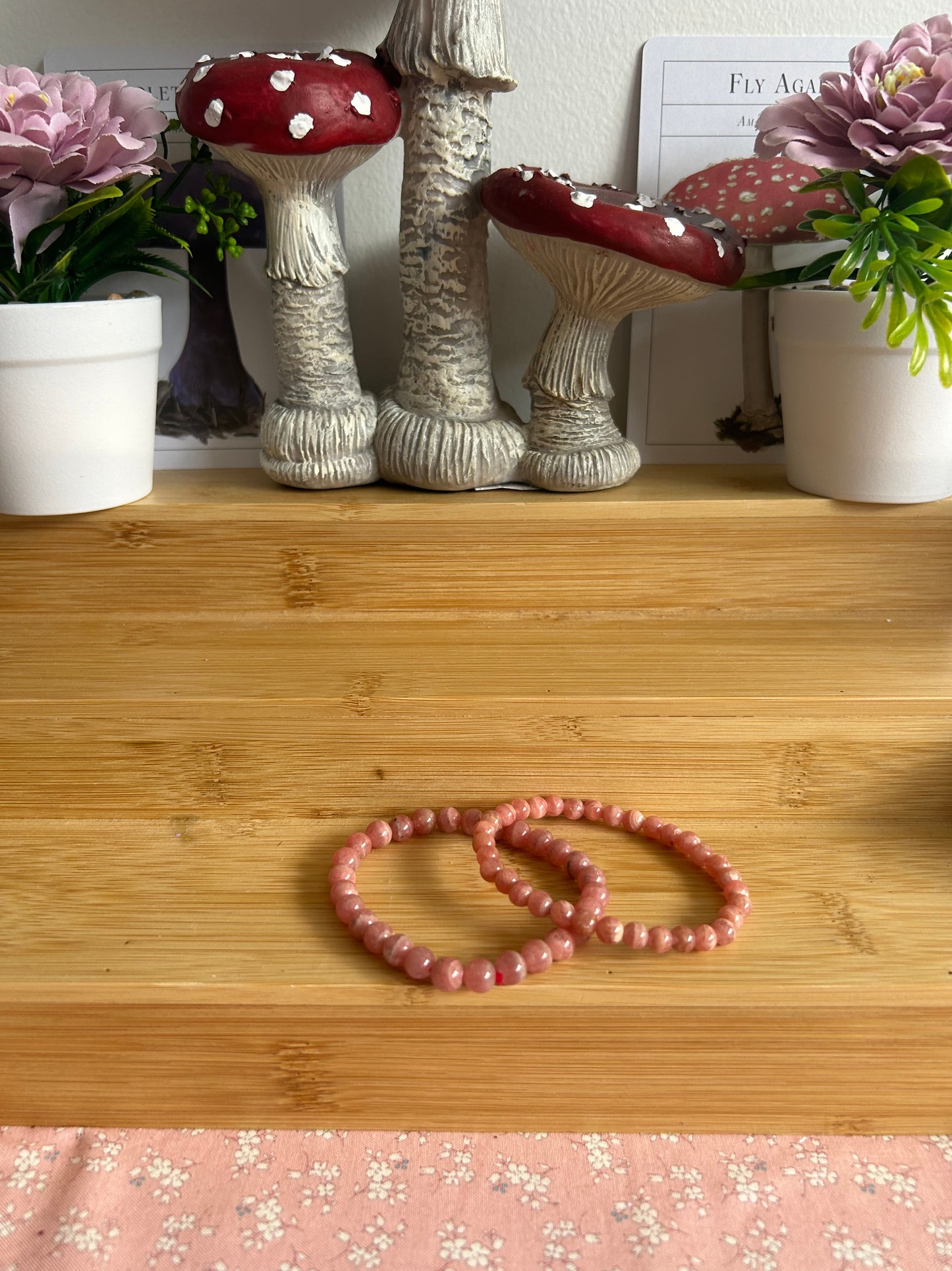 Rhodochrosite bracelet